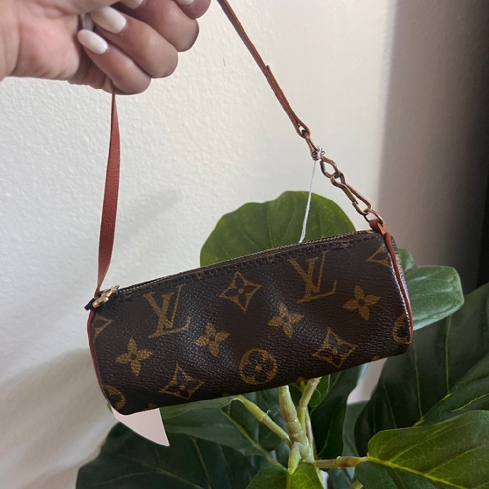 Authentic LOUIS VUITTON Monogram Mini Papillon Pouch Bag